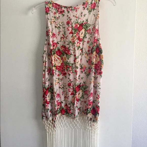 NEW!!! Boho Multicolored Vest - Picture 2 of 3